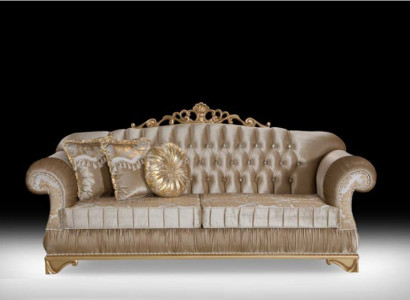 Comfortable sofa in classic style with unique design and decoration